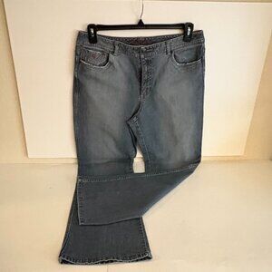 CJ Blue by Mrs. Magic Johnson Washed Curvy Stretch Denim Boot Cut Size 14